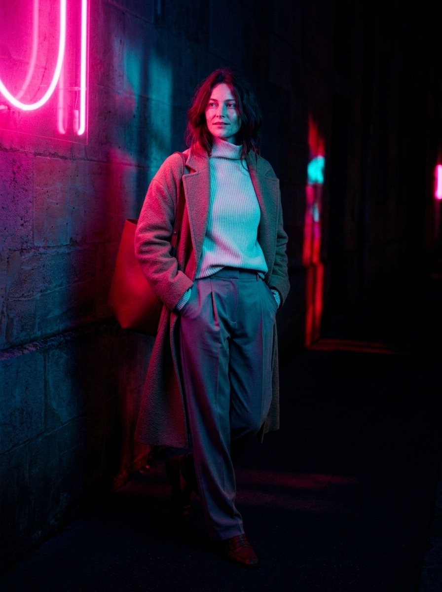 Refn Neon Noir Cinematic AI Photoshoot