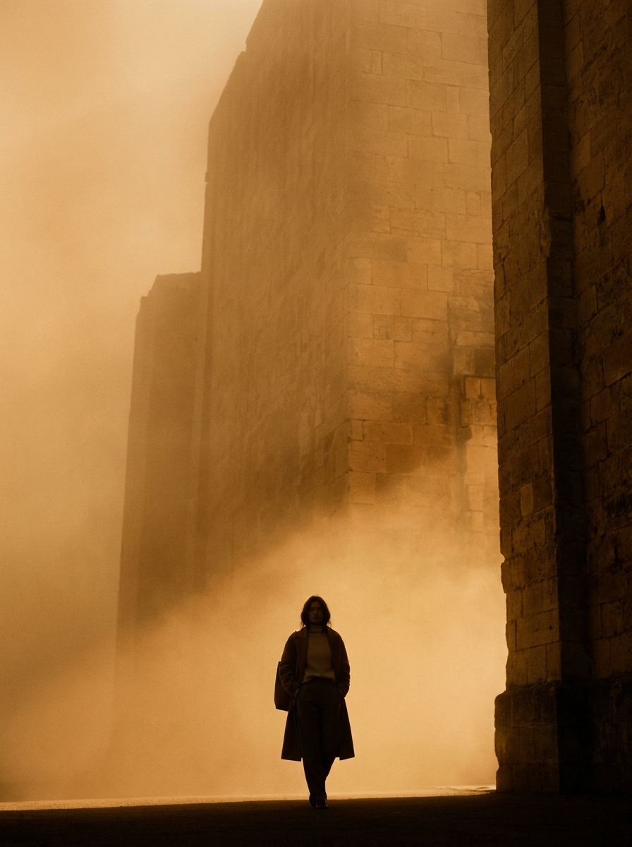 Villeneuve Monumental Haze Cinematic AI Photoshoot