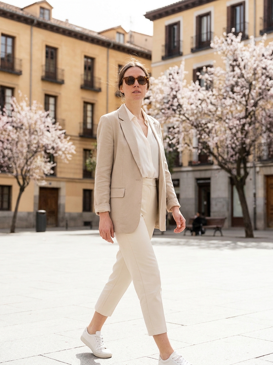 Spring in Madrid On-Model AI Product Photo