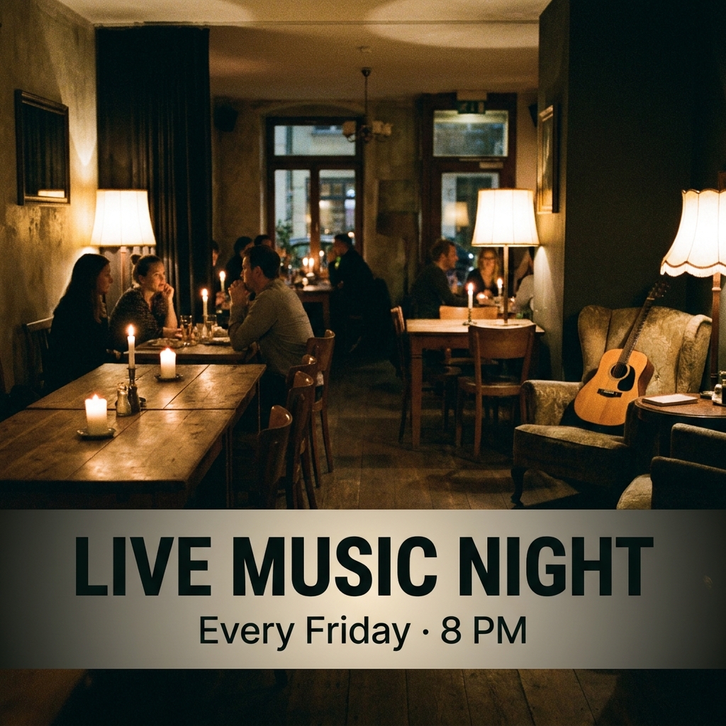 Event Night Promo Restaurant AI Photo