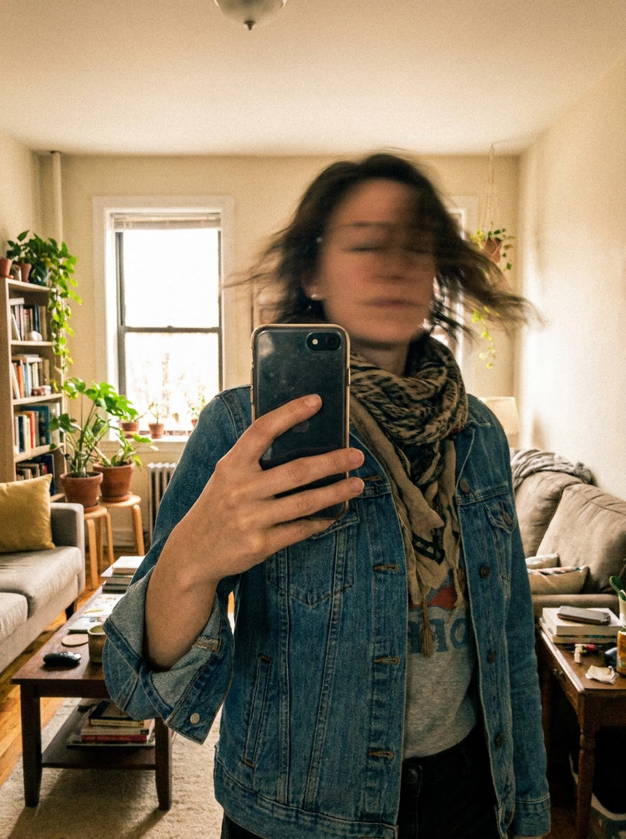 Motion Blur Faceless Selfie AI Photoshoot