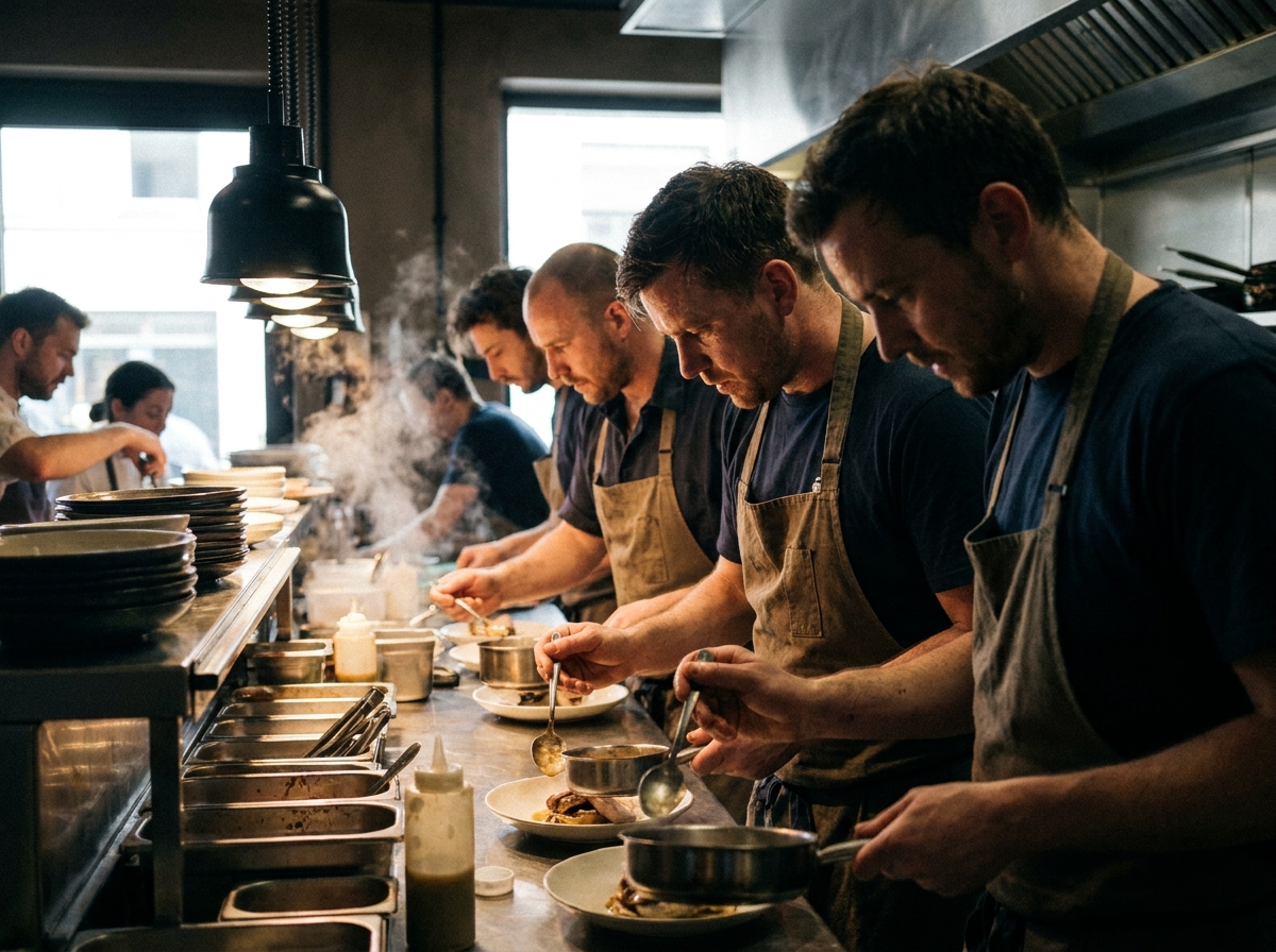 Behind-the-Scenes Kitchen Selfie AI Photoshoot