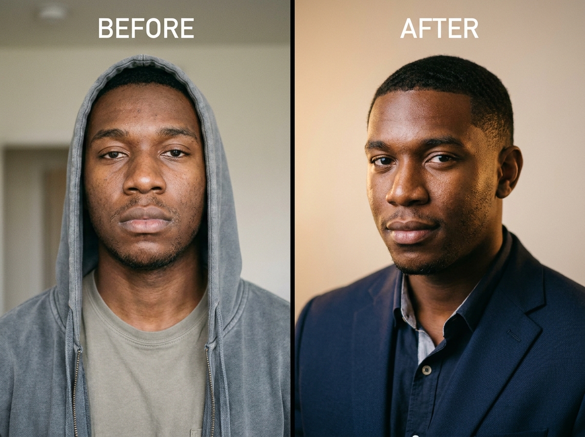 Glow-Up Transformation AI Photoshoot