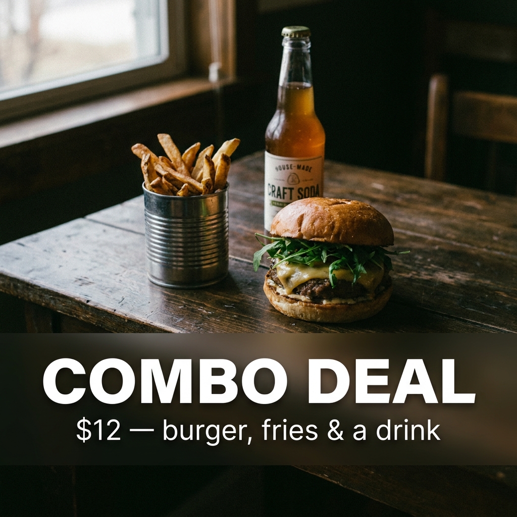 Combo Deal Promo AI Food Photo