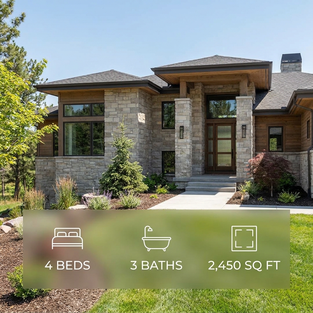 Property Stat Card AI Real Estate Photo