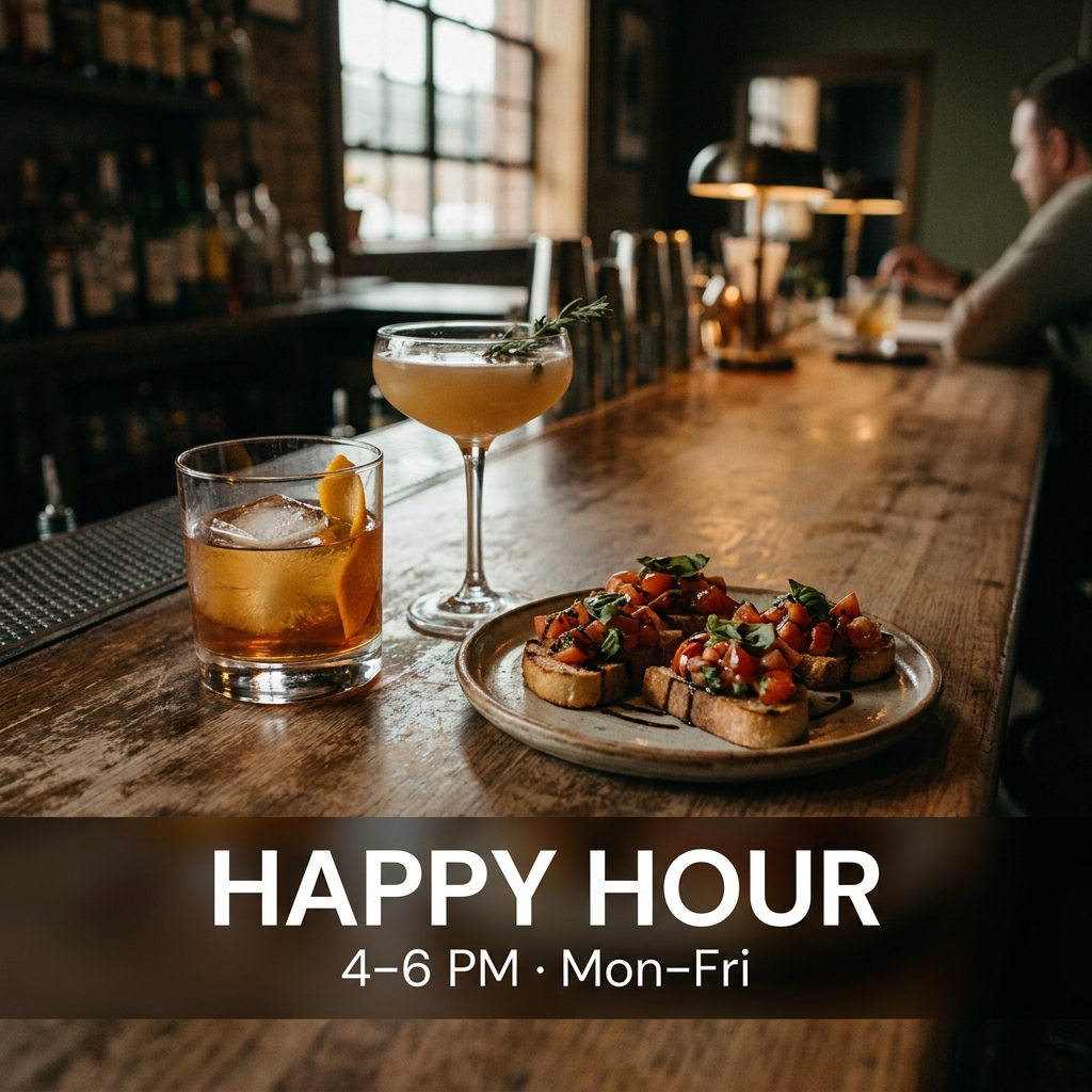 Happy Hour Promo Restaurant AI Photo