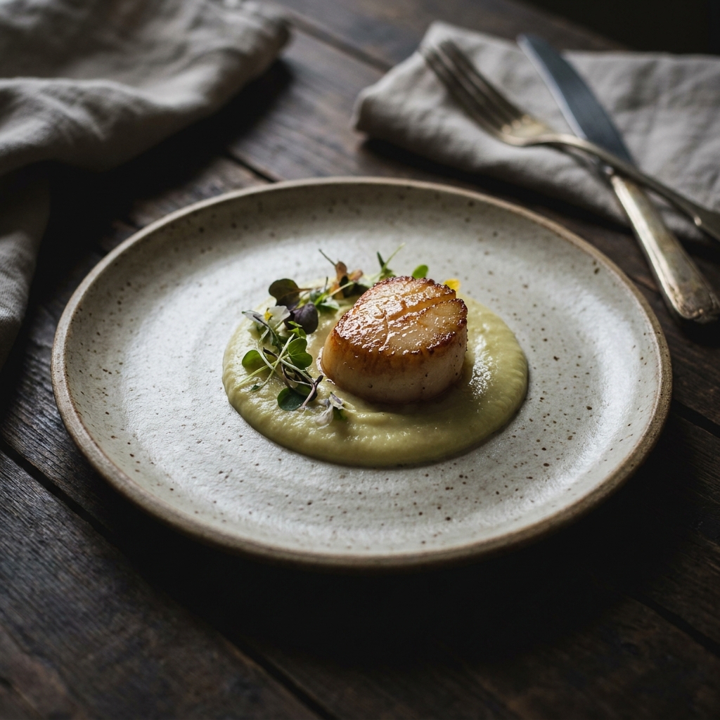 Plating Cleanup AI Food Photo