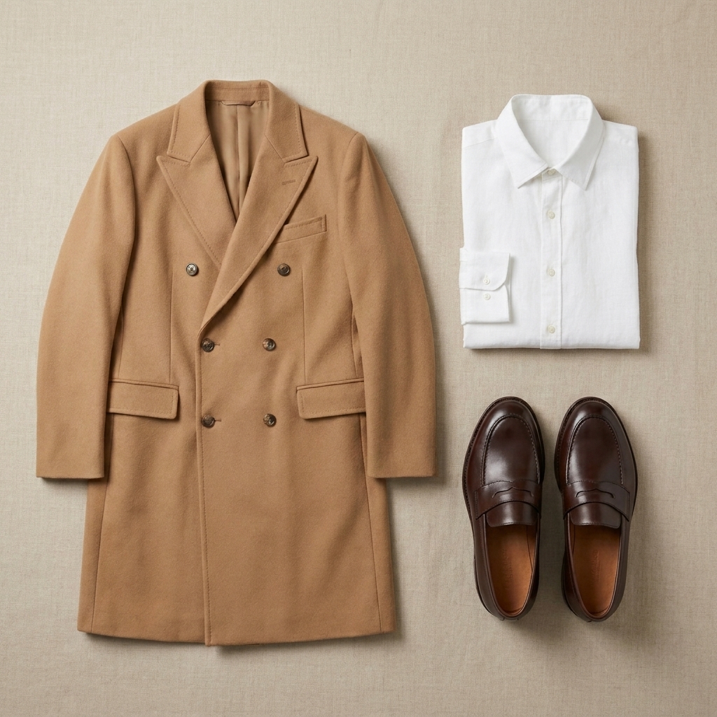 Classic Outfit Flat Lay AI Product Photo