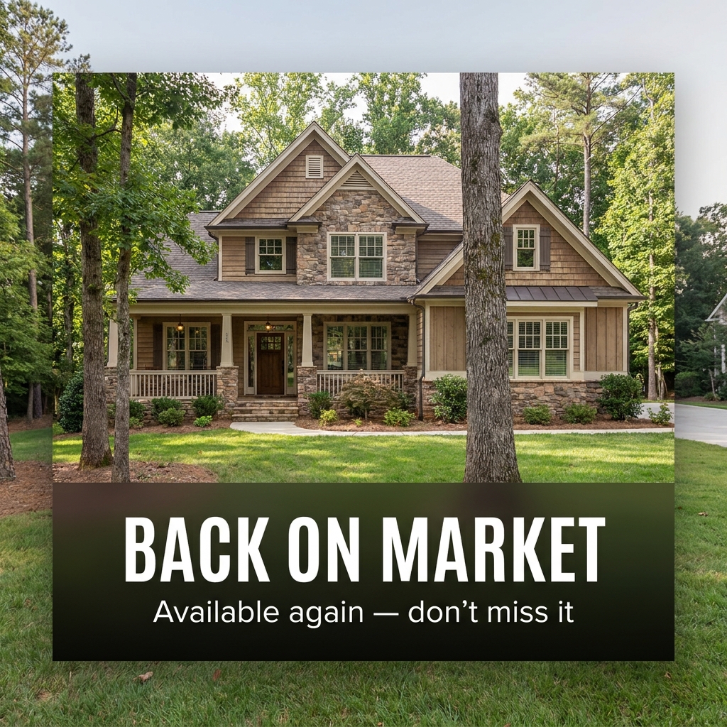 Back On Market Announcement AI Template