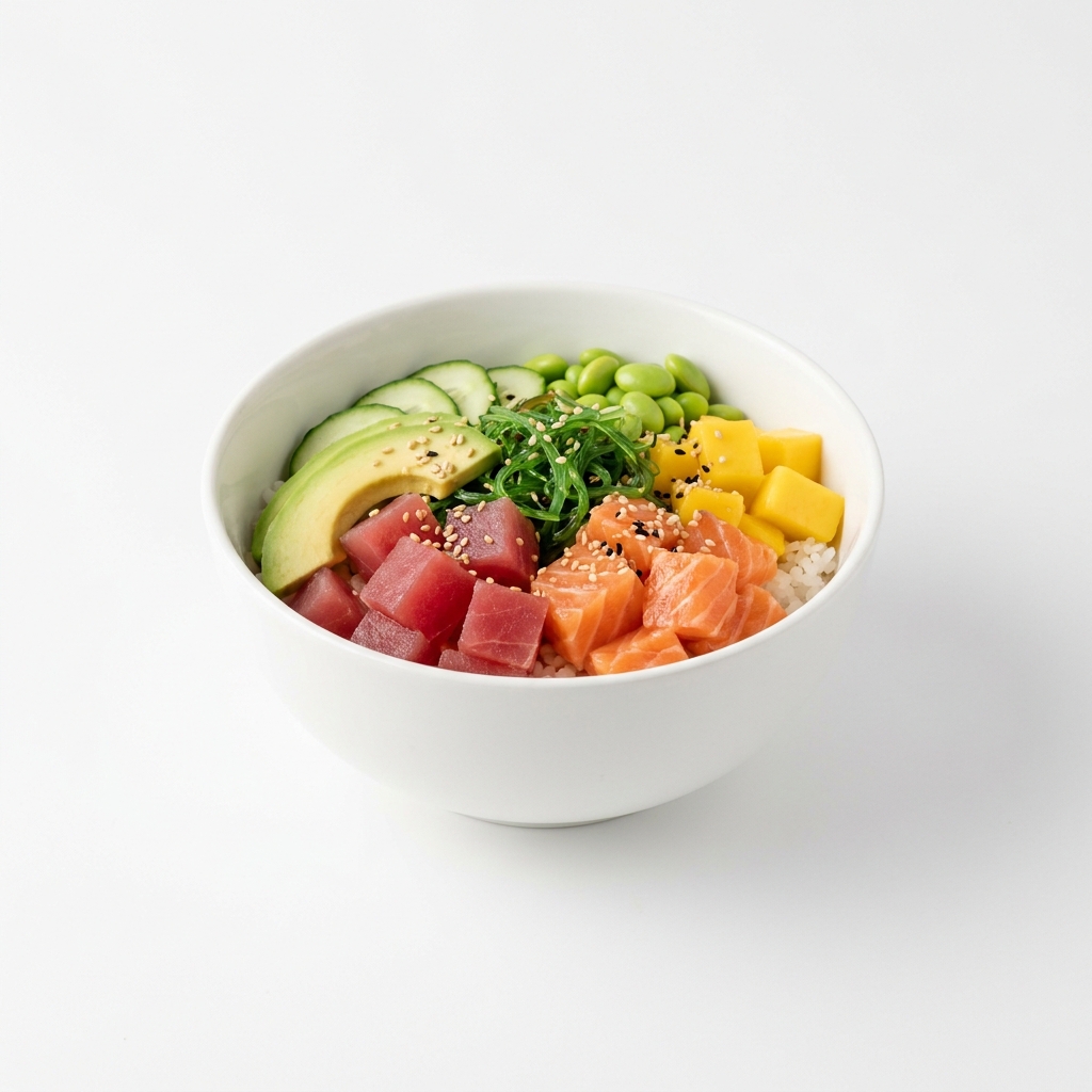 White-Background Menu Photo