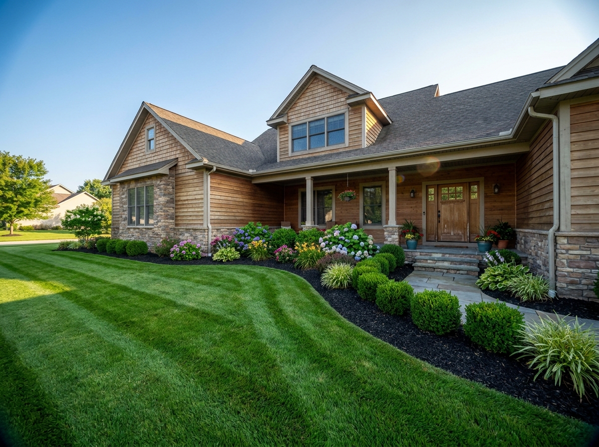 Lawn & Landscape Greening AI Property Photo