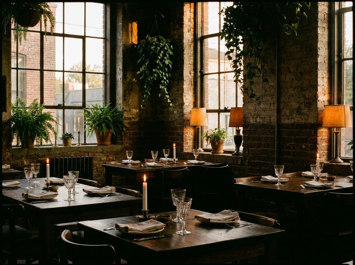 Restaurant Ambiance AI Photo