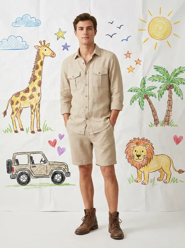 Safari Adventure Doodle AI Photoshoot