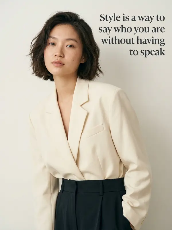 Quote & Outfit Editorial AI Photoshoot