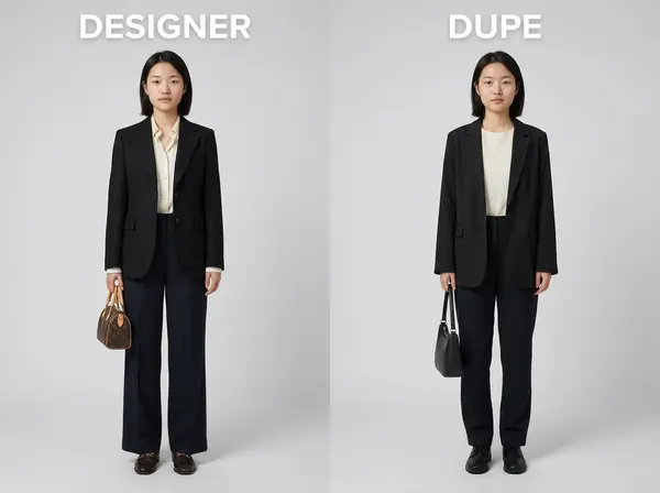 Dupe vs Designer AI Photoshoot