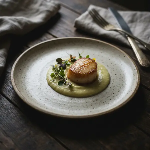 Plating Cleanup AI Food Photo