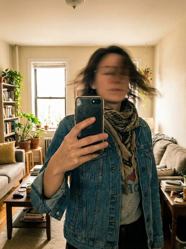 Motion Blur Faceless Selfie AI Photoshoot