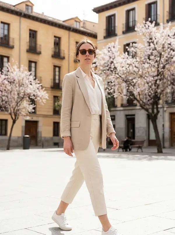 Spring in Madrid On-Model AI Product Photo