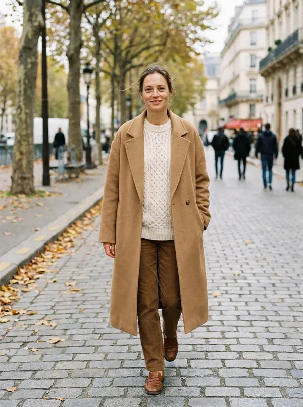 Autumn in Paris On-Model AI Product Photo