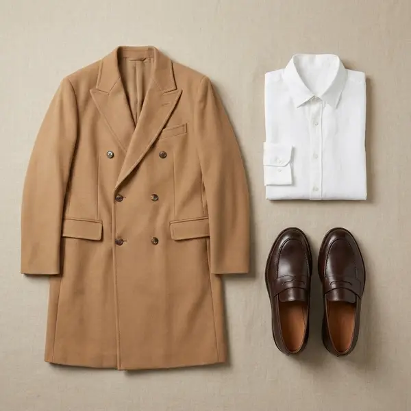 Classic Outfit Flat Lay AI Product Photo