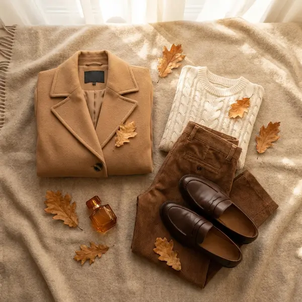 Autumn Flat Lay AI Product Photo