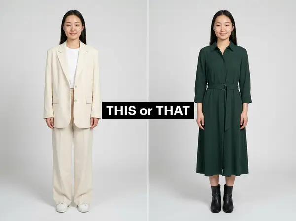This or That Outfit Poll AI Photoshoot