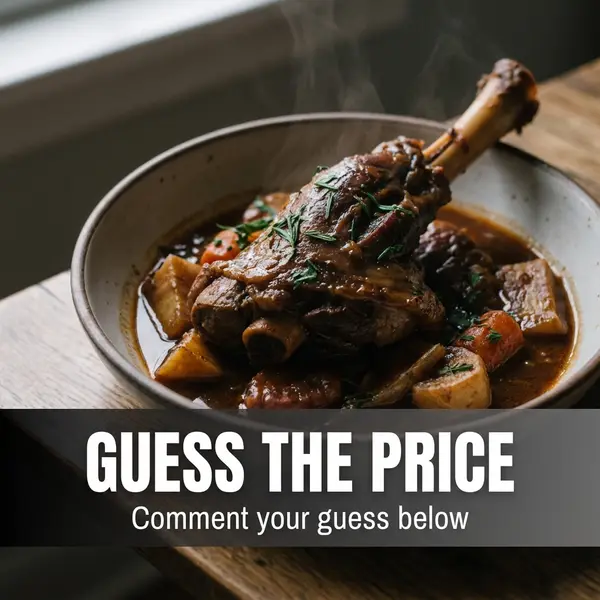 Guess the Price Engagement AI Food Photo