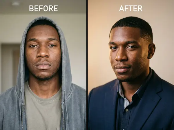 Glow-Up Transformation AI Photoshoot