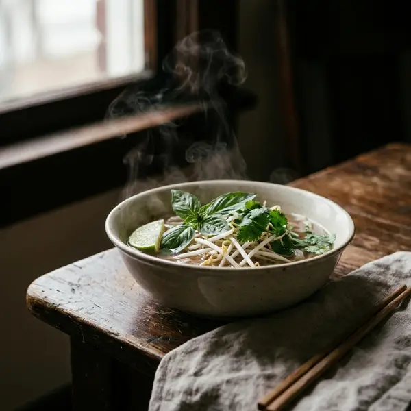 Steam & Freshness AI Food Photo